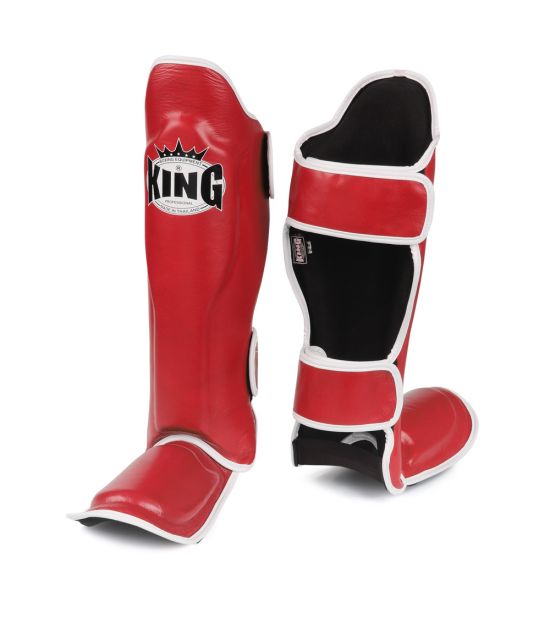 Накладки на ноги King Pro Boxing Shinguard, PU-SGK-6 red Накладки на ноги King Pro Boxing Shinguard, PU-SGK-6 red