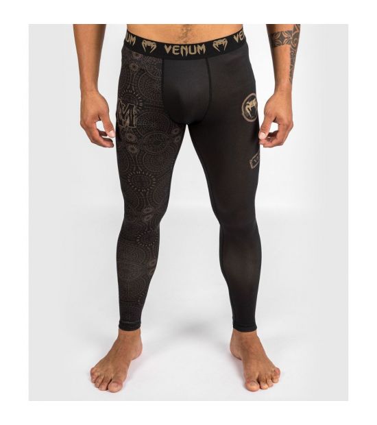 Компрессионные штаны Venum Santa Muerte Dark Side Black/Brown Компрессионные штаны Venum Santa Muerte Dark Side Black/Brown