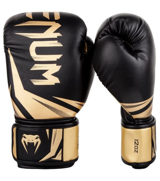 Боксерские перчатки VENUM CHALLENGER 3.0 BOXING GLOVES - BLACK/GOLD Боксерские перчатки VENUM CHALLENGER 3.0 BOXING GLOVES - BLACK/GOLD