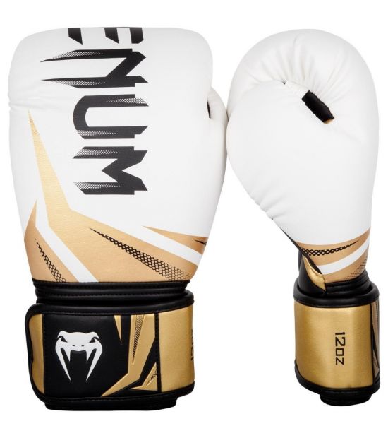 Боксерские перчатки VENUM CHALLENGER 3.0 BOXING GLOVES - WHITE/GOLD Боксерские перчатки VENUM CHALLENGER 3.0 BOXING GLOVES - WHITE/GOLD