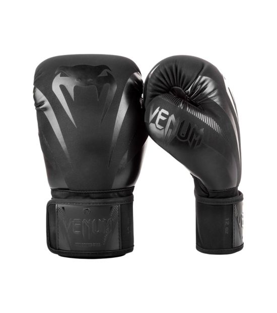 Боксерские перчатки VENUM IMPACT BOXING GLOVES - BLACK/BLACK Боксерские перчатки VENUM IMPACT BOXING GLOVES - BLACK/BLACK