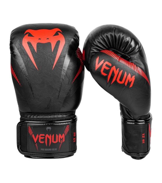 Боксерские перчатки VENUM IMPACT BOXING GLOVES - BLACK/RED Боксерские перчатки VENUM IMPACT BOXING GLOVES - BLACK/RED