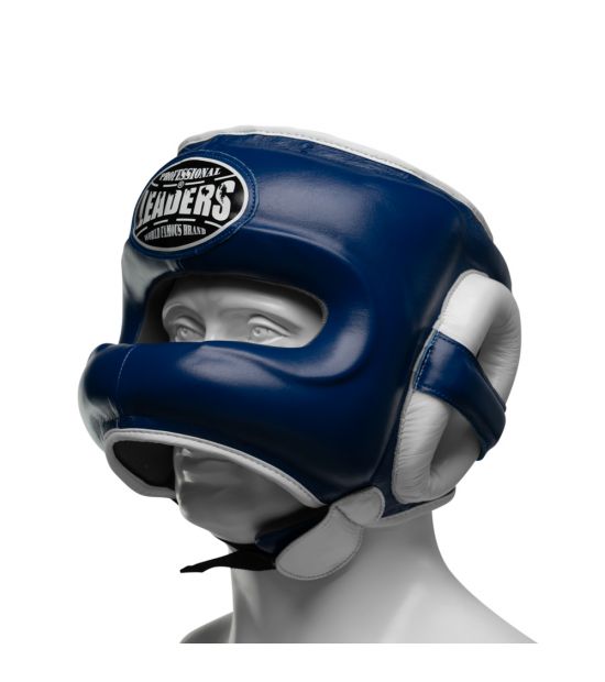Шлем боксерский LEADERS LS BL/WH Шлем боксерский LEADERS LS BL/WH