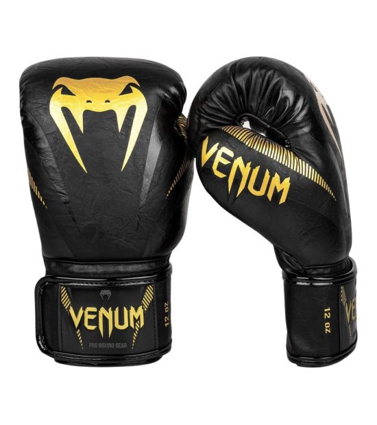 Боксерские перчатки VENUM IMPACT BOXING GLOVES - GOLD/BLACK Боксерские перчатки VENUM IMPACT BOXING GLOVES - GOLD/BLACK