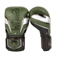 Боксерские перчатки VENUM ELITE EVO BOXING GLOVES - KHAKI/SILVER