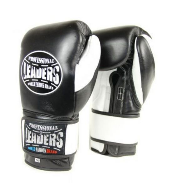 Боксерские перчатки LEADERS LeadSeries 2 BK\WH